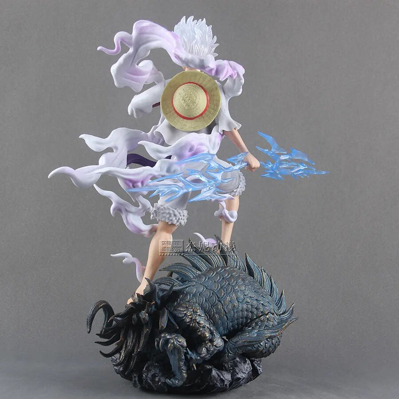 34cm One Piece Luffy Gear 5 Action Figure Sun God Nika Anime Figures Pvc Statue Figurine Model Doll Collection Ornement Toy Gift