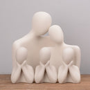 Creative Abstract Characters Couple Ornaments Frosted Ceramic Home Decorations Nordic Modern Art Sculpture Crafts Wedding Gifts