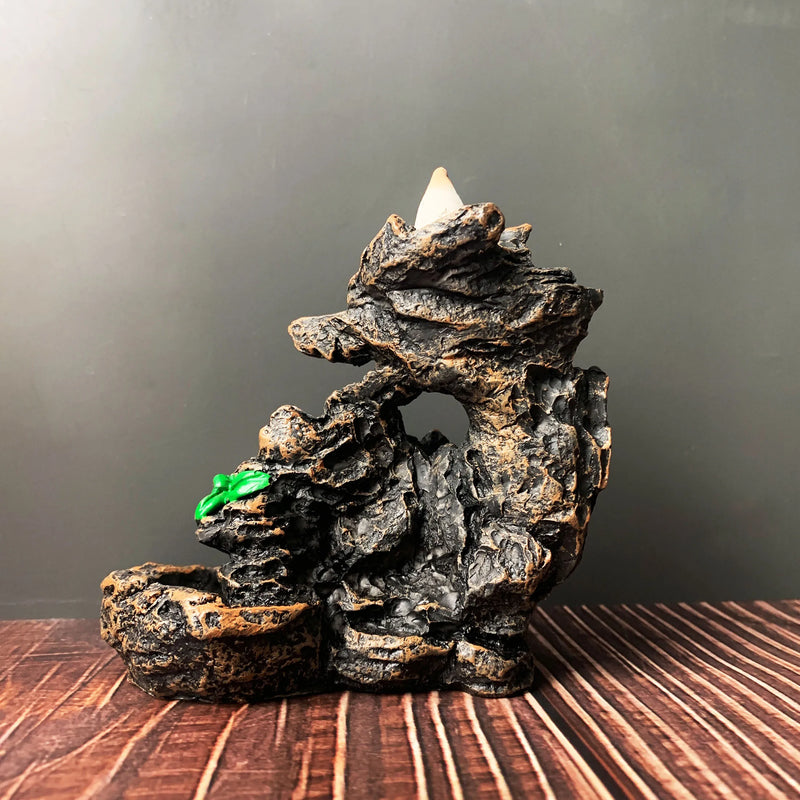 1 Piece Resin Reflowable Incense Holder Auspicious Dragon Spitting Incense Burner, Bedroom, Living Room Coffee Table, Office