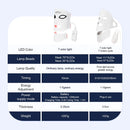 Foreverlily Face Neck Silicone LED Mask 7 Colors LED Light Photon Red Light Therapy 3D Flexible Facial Mask Anti-Ance Skin Care