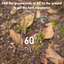 The Trail Anchor | Ultralight Titanium Alloy Tent Stakes (3.0 x 165mm)