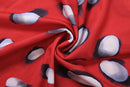 Nibber Music Festival Silk Scarf Strap Patchwork Dress Women Sexy Single-Breasted Full Sleeve Polka Dot Print Hottie Bodycon