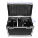 Fieryzeal Airline Case Heavy-duty Gator Case with Built in Wheels Handle for (2) 19x15W Moving Head Light Stage Light Flycase