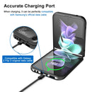 EUCAGR Ultrathin Carbon Fiber Leather Case For Samsung Galaxy Z Flip 3 4 5 Back Cover For Samsung Z Flip 6 Shockproof Phone Case