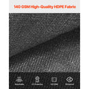 SucceBuy 90% Sun Shade Cloth 10x10/12/20ft Pergola Shade Cover 140 GSM HDPE Canopy Privacy Screen for Outdoor Garden Backyard