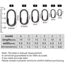 DNDYUJU Fishing Oval Lure Circle Pike Stainless Steel Rolling Swivel Oval Split Rings Fishing Accessories Connector Pin Tackle