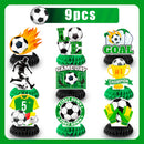9 Pcs Soccer Birthday Party Decorations Soccer Ball Honeycomb Centerpieces 3D Football Soccer Theme Centerpieces Theme Party