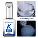 KODIES GEL Brush On Builder Nail Gel Polish 15ml Milky White Clear Pink UV Base Coat French Manicure Reinforce Gel for Extension