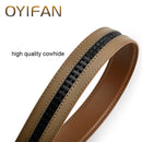 Fashion Men's Belt Orange Colour,high quality Genuine Leather Belt, 110-140cm Jeans Belt Automatic belts, Luxury Mens Belt
