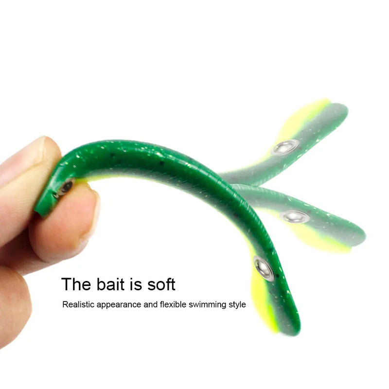 5/10pcs Silicone Soft Bait 7cm 6g Wobbler for Bass/Pike Crankbaits Fishing Artificial Swimbait Moving Bait For Fishing Tackle