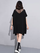 XITAO Europe Print Letter Dress Locker einfarbig Kurzarm Mode Street Style Frauen 2020 Frühling Sommer Neu Minderheit XJ4559