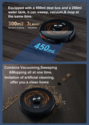 ABIR K30 Robot Vacuum Cleaner, Auto-Empty Station, Dual Lidar, 6500PA Suction,Multi-Floor Maping, Smart Home Wet Dry Appliance