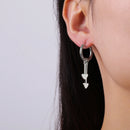 Skyrim Edelstahl Vergoldete Creolen Damen Herz Stern Saturn Anhänger Quasten Ohrringe Modeschmuck Weihnachtsgeschenk