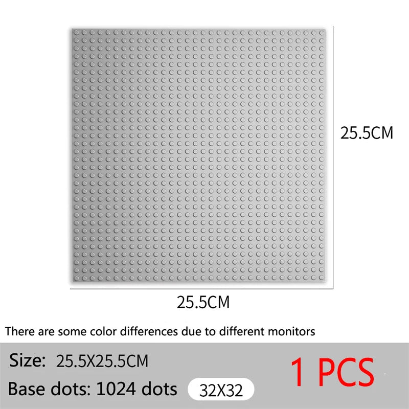 Baseplate 32x32 16X32 Dots Classic Brick Plate Building Blocks DIY Constructor Parts Baseplates Compatible Brands City Friends