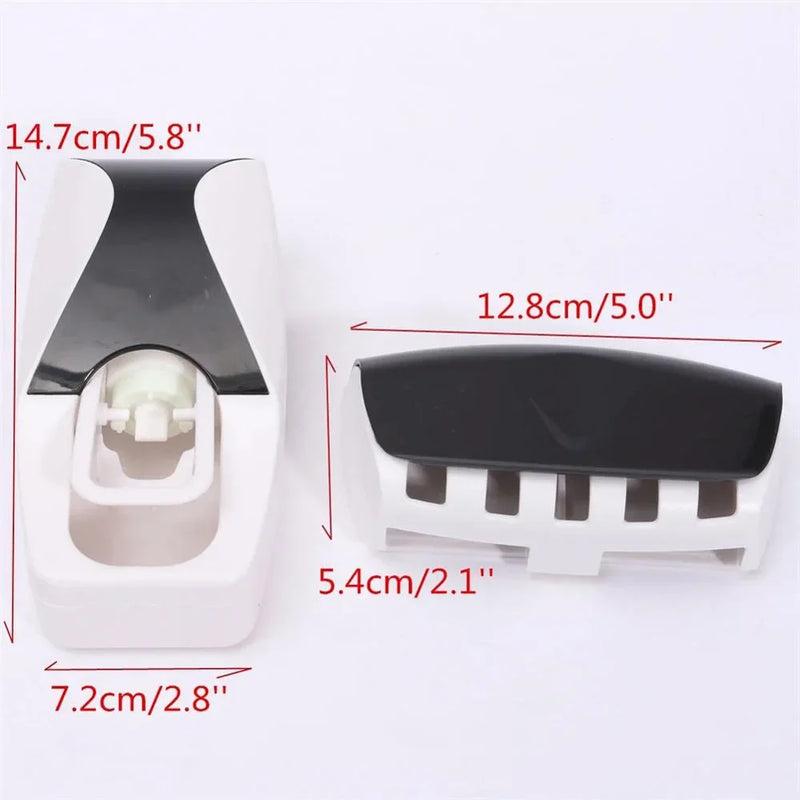 Fully Automatic Toothpaste Dispenser Punch-Free Wall Mount Toothpaste Squeezer New Storage Shelf Portable Bathroom Holder Gadget