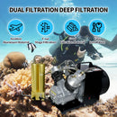 TUXING 300Bar Air Compressor Filter Oil-water Filter Separator Double Filter with Safety Valves Activated Carbon Hybrid Filter