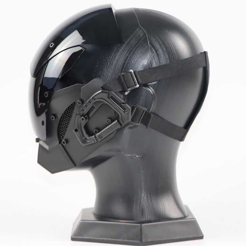 Cyberpunk Mask Diy Handmade Custom Personalized Cosplay Masks Mechanical Sci-fi Gear Fit for Dj Music Festiva Halloween