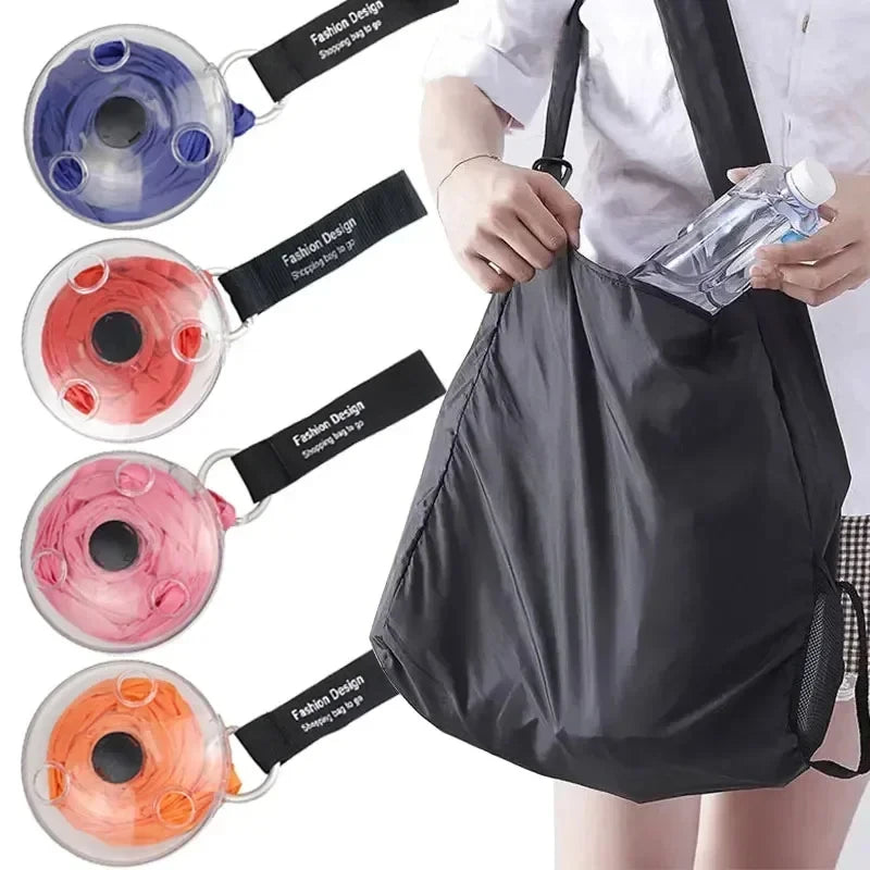 Home Foldable Retractable Supermarket Shopping Storage Bag Environmentally Friendly and Reusable Pouch Ultra-compact Portable