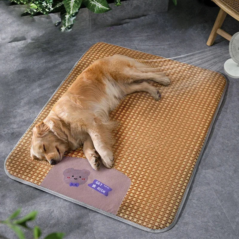 New Pet Spring Summer Cool Mat Seasonal Mat Universal Type Dog Nest Cat Supplies Breathable Moisture-proof Cool But Not Cold