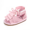 2023 New Arrival Baby Sandals Summer PU Leather Tassel With Bow Baby Girl Sandals Rubber Bottom High Quality Toddler Moccasins