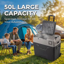 Podofo 35L 45L 55L Portable Car Refrigerator Compressor Cooler  Ice Box 12V 24V DC 110 240V For Camping Home Kitchen Garages