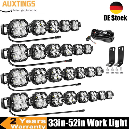 The Apex Cube | 30W–52-Inch Multi-Mode LED Off-Road Work Light System
