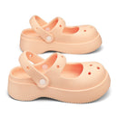 STRONGSHEN Women Summer Platform Clogs Sandal Outdoor Non-slip EVA Mary Jane Hole Shoes Beach Slippers Women's Sandalias Muje