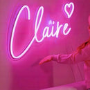 Name Neon Sign Led Dimmable Custom Neon Sign Wedding Birthday Customized Gifts Boy Girl Bedroom Wall Decor Hanging Neon USB 5V