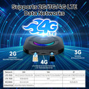 CarlinKit Android 13 LED AI Box Kabelloses CarPlay Kabelloses Android Auto Smart Car Multimedia Box Qualcomm Chip SD Erweiterbar auf 512GB