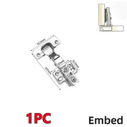 ZEXEF Stainless Steel Hydraulic Hinges Cabinet Door Spring Hinge Damper Buffer Quiet Closing Kitchen Cupboard Furniture Hardware