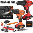 DayPlus 21V Cordless Power Drill, 3/8" Handheld Screwdriver Drill Set with 25+1 Torque Setting,1.5AH Li-ion Battery&Fast Charger