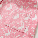 Jumping Meters  2-7 Years Girls Dresses Floral  Rabbit Print Collar Party Birthday Toddler Clothing Kids Short Sleeve Frocks