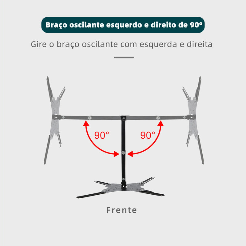 Bracket for TV, Articulated Monitor Bracket, Articulated Arm, Articulated Monitor Support, Vesa, Brazil