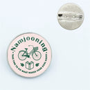Namjooning Pink Printed Pin Funny Brooches Shirt Lapel Bag Cute Badge Cartoon Glass Pins For Lover Girl Friends