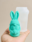 3D Beard Dwarf Easter Egg Silicone Mold Scented Candle Making Supplies Handmade Soap Plaster Ornaments Molds Home Party Decor