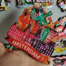 Mexico Cuba Philippines Miami Puerto Rico Sri Lanka Malaysia Mauritius London Bus Travel Souvenir Magnetic Wood Fridge Sticker