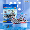 1000+PCS Military Series Warship Fighter Robot Building Blocks Boat Airplane Car Set Toys For Children Gifts