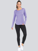 Women T-Shirts Sun Protection Sports Long Sleeves UV Protection Loose Breathable Running Yoga Clothes Fitness