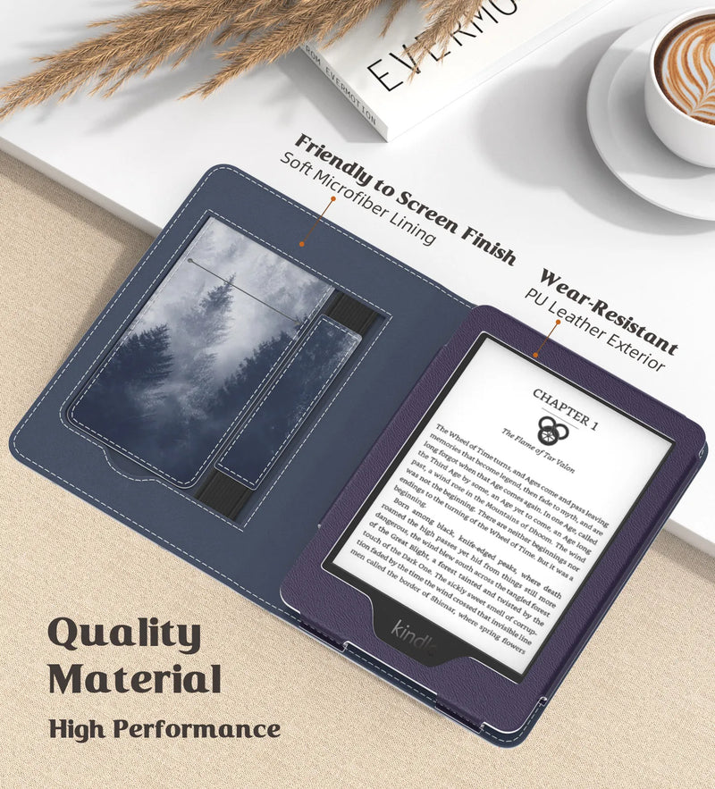 Magnetic Smart Case For All-new Kindle (2022 Release) 11th Generation Built-in Light Protective Shell Cover for Kindle 10th Gen