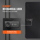 VEVOR 48-Key Cabinet Key Lock Box with Adjustable Racks Security Key Storage Box Key Organizer for School Office Hotle