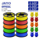 The LayerStack | 10-Roll 1.75mm 3D Printer Filament Collection (PLA / PETG / SILK)