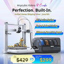 ANYCUBIC Kobra 4/Kobra 4 Combo 600mm/s Fast Printing 3D Printer Up to 8 Colors ACE 2 Pro Filament Drying APP Control 3D Printer