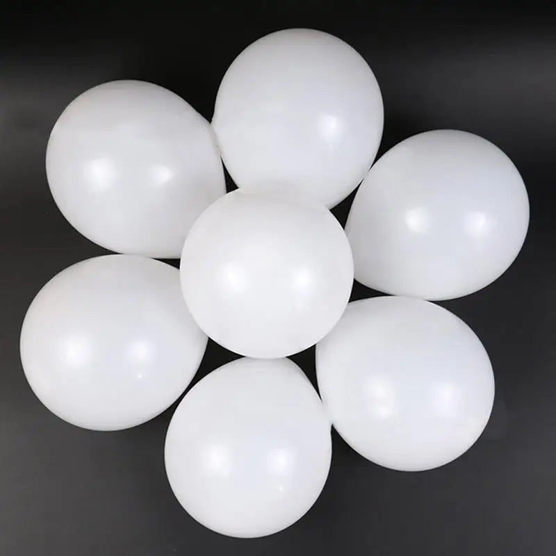 100Pcs Bulk Wedding Decor Round White Balloon Birthday Balloons Men Set 25.4X25.4X25.4CM Party Emulsion Decorations Indoor Man