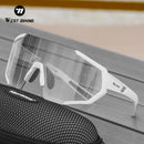 WEST BIKING Cycling Photochromic Men Sunglasses Women Bicycle Riding Outdoor Sports Bike Anti-fog Glasses Cycling Equipment