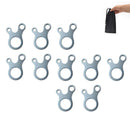 Tent Rope Buckles 3 Hole Outdoor Camping Tent Wind Rope Buckle Aluminium Alloy Tensioner Tent Cord Rope Fastener Tighten Hook