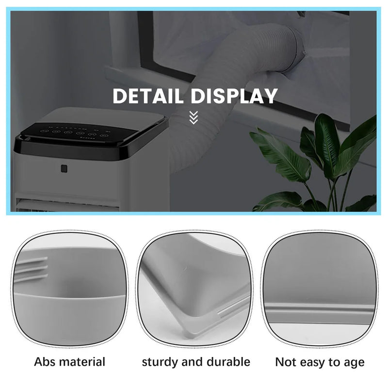 Air Conditioner Exhaust Hose Interface, Portable Home Mobile Air Conditioner Body Fitting Connector, Square 15cm