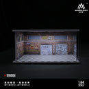 1/64 Diorama Car Parking Lot Model LED Light Underground Double-layer Car Garage Scene Model Display