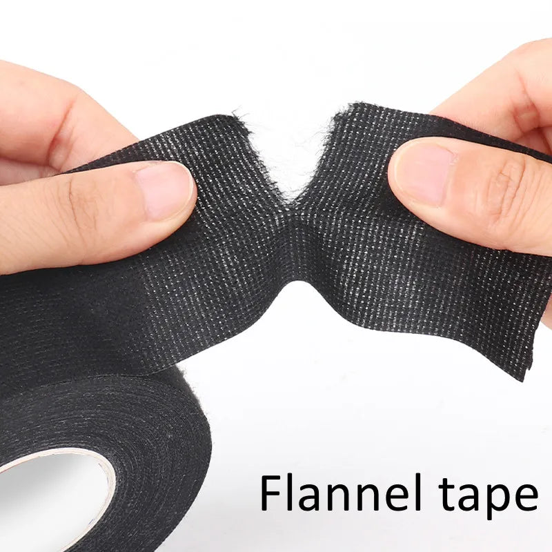 15 Meter Heat-resistant Flame Retardant Tape Coroplast Adhesive Cloth Tape For Car Cable Harness Wiring Loom Protection