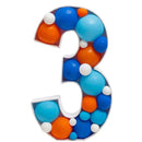 100cm Blank Number Mosaic Balloon Frame DIY 0-9 Filling Box Large Number Foam Board for Birthday Anniversary Party Decoration