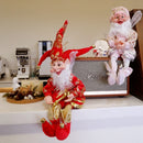2023 Christmas Decoration 50cm Elf Doll Toy Hanging Standing Decor Navidad Pendant Ornaments For Home New Year Gift For Kids